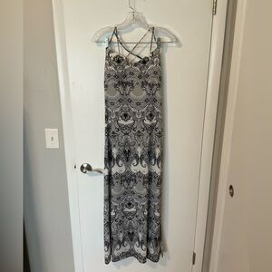 Black and White Maxi Dress